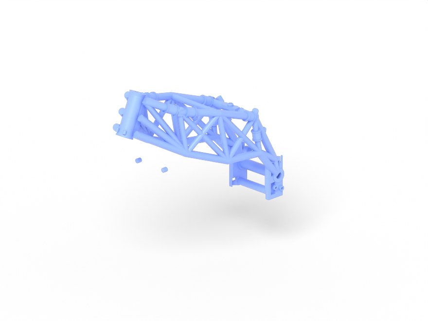 Motorcycle build after part 1: trellis_frame