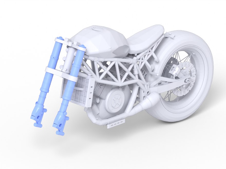 Motorcycle build after part 14: front_fork